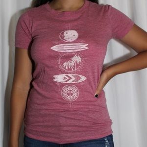 Celestial Surfboard Aeropostale Graphic Tee